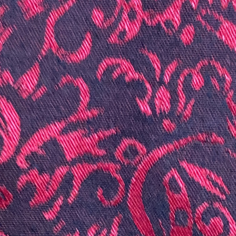 VINTAGE Y2K blazer red & black print with shimmer with padded shoulders - Picture 17 of 17